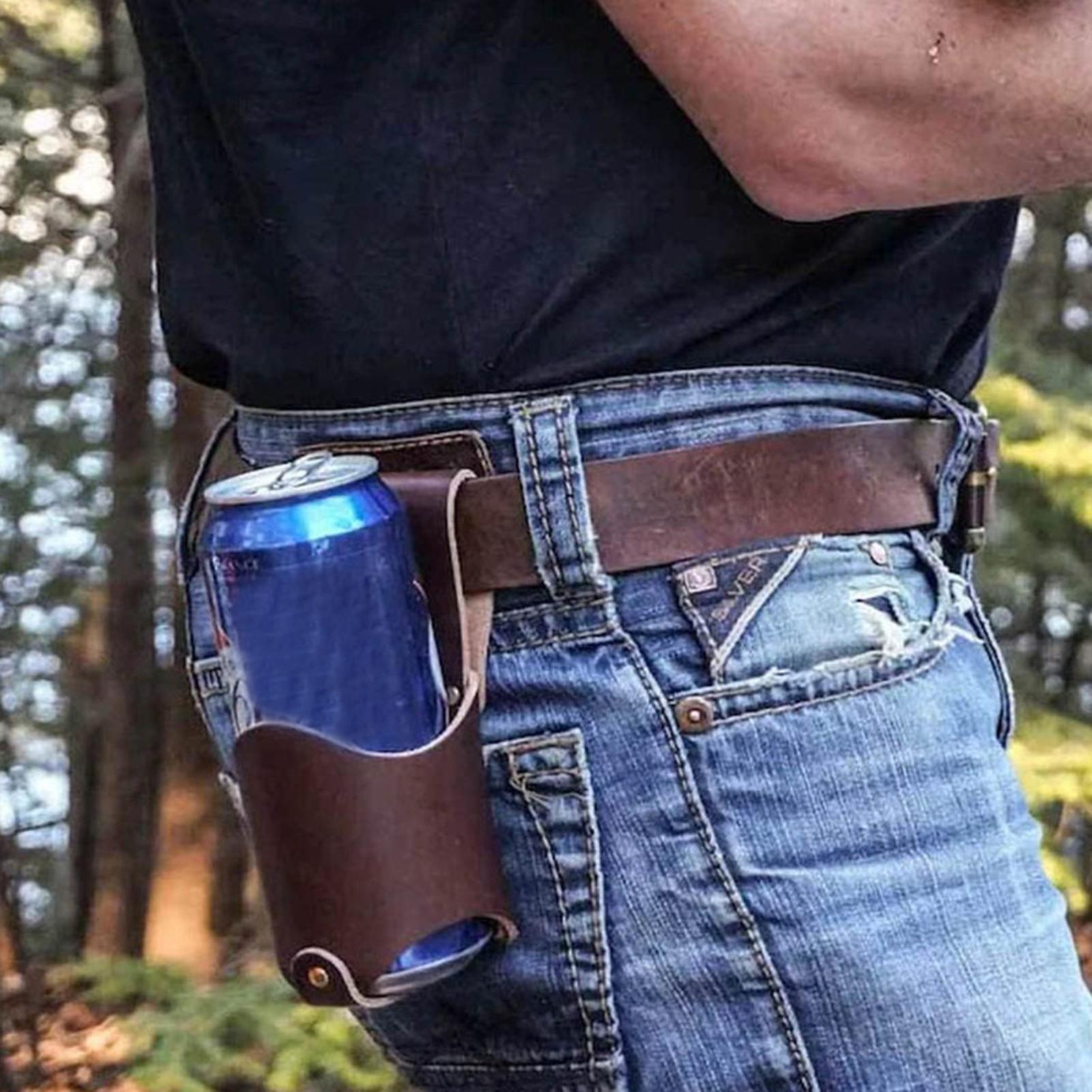 PU Leather Beer Bottle Waist C - Hydration Pack Outdoor recension och pris