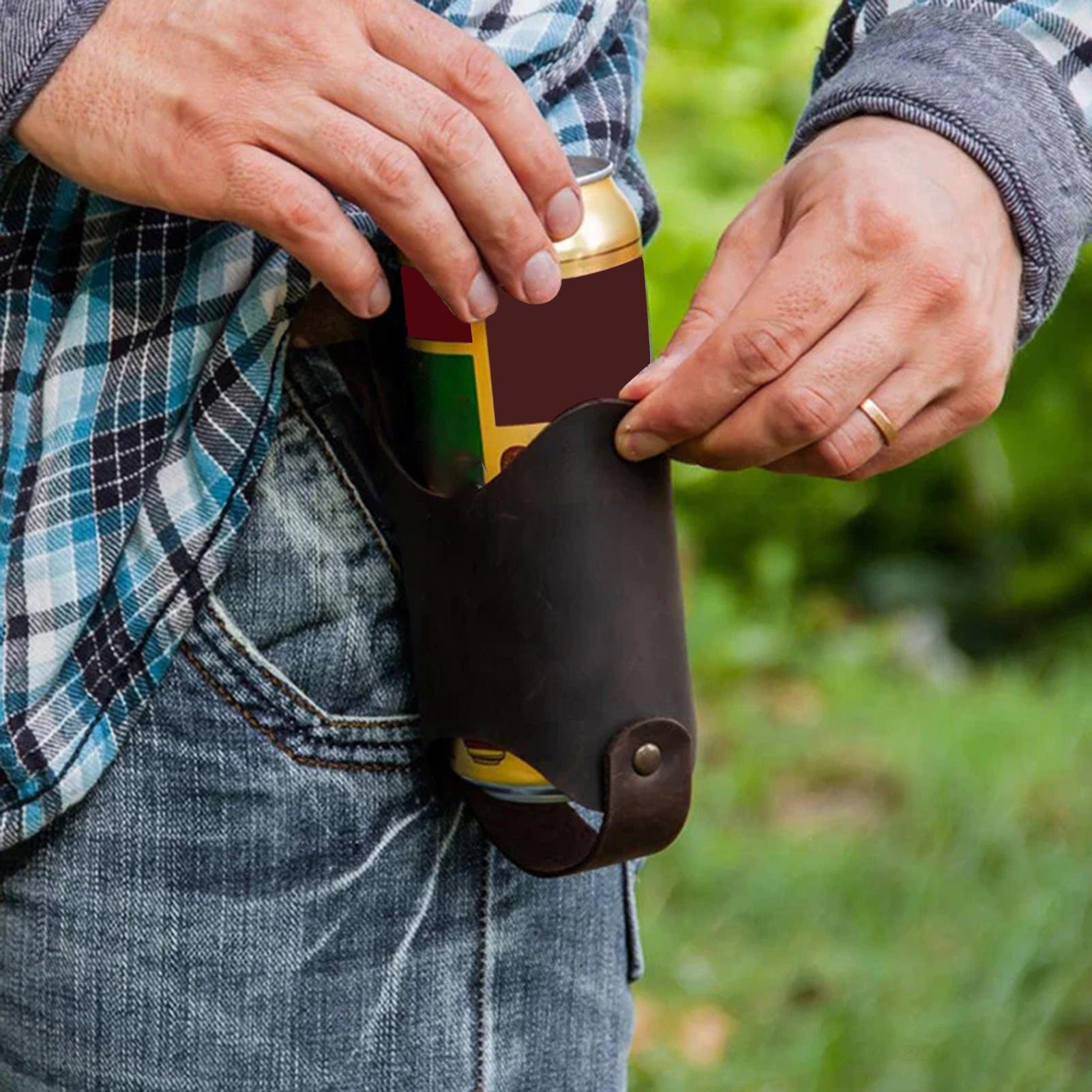 PU Leather Beer Bottle Waist C - Hydration Pack Outdoor recension och pris