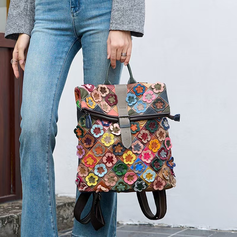 Vintage Women Genuine Leather  - Leather Backpack Vintage recension och pris
