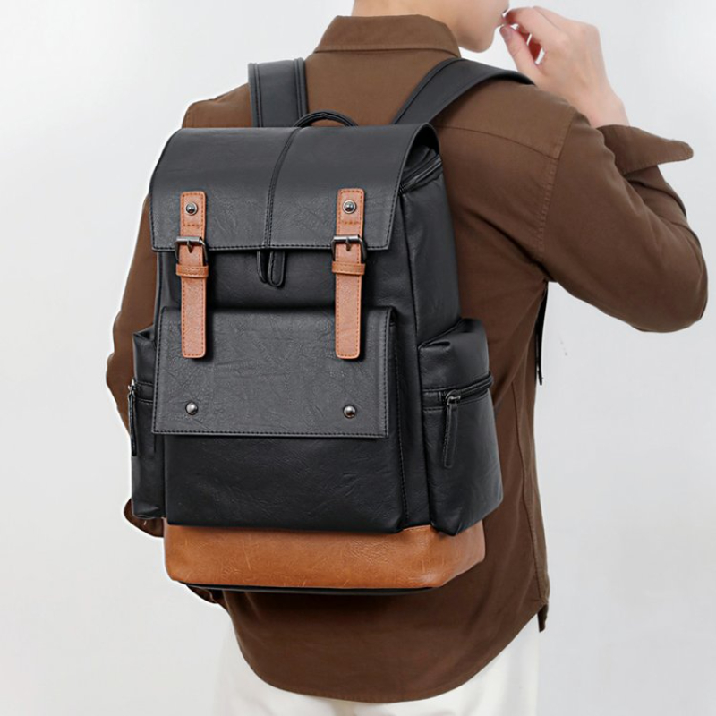 New Vintage Men's Leather Back - Leather Backpack Vintage recension och pris