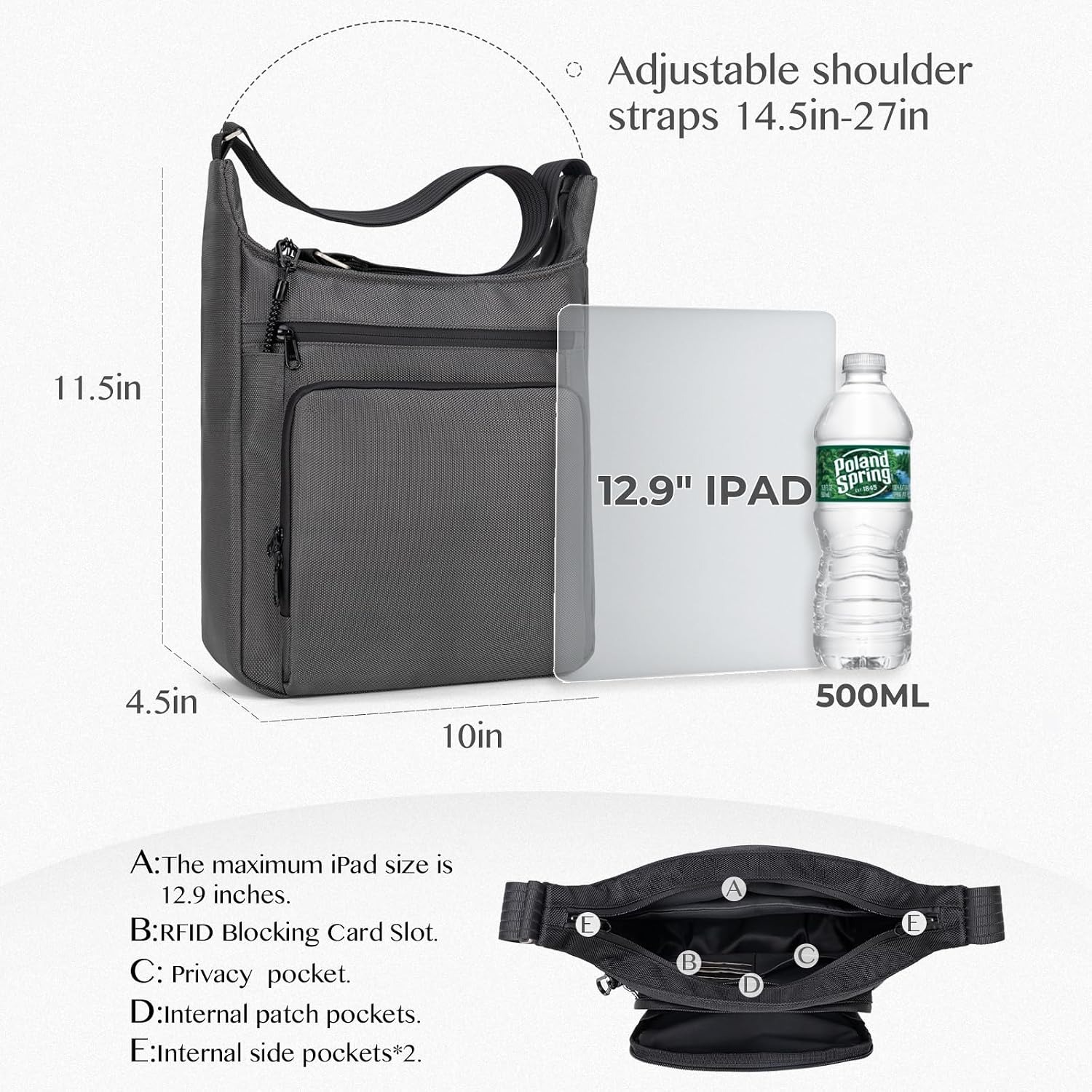 Sling Backpack Anti theft Cros - Sling Backpack Shoulder recension och pris